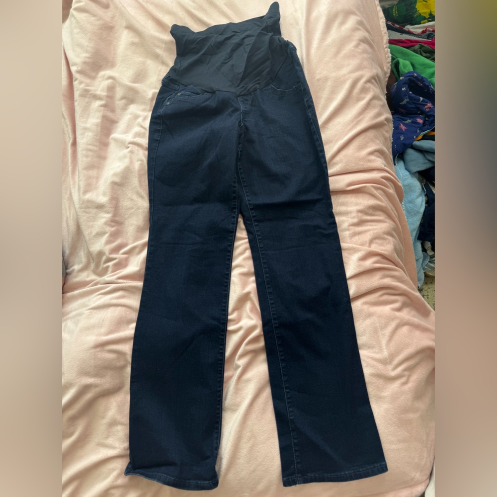 a:glow Dark Blue Denim Pants